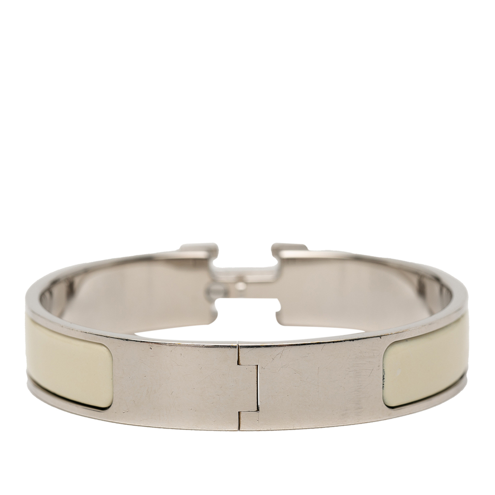 Pre-Loved Hermes Narrow Enamel Clic H Bracelet TGM - Picture 3 of 4